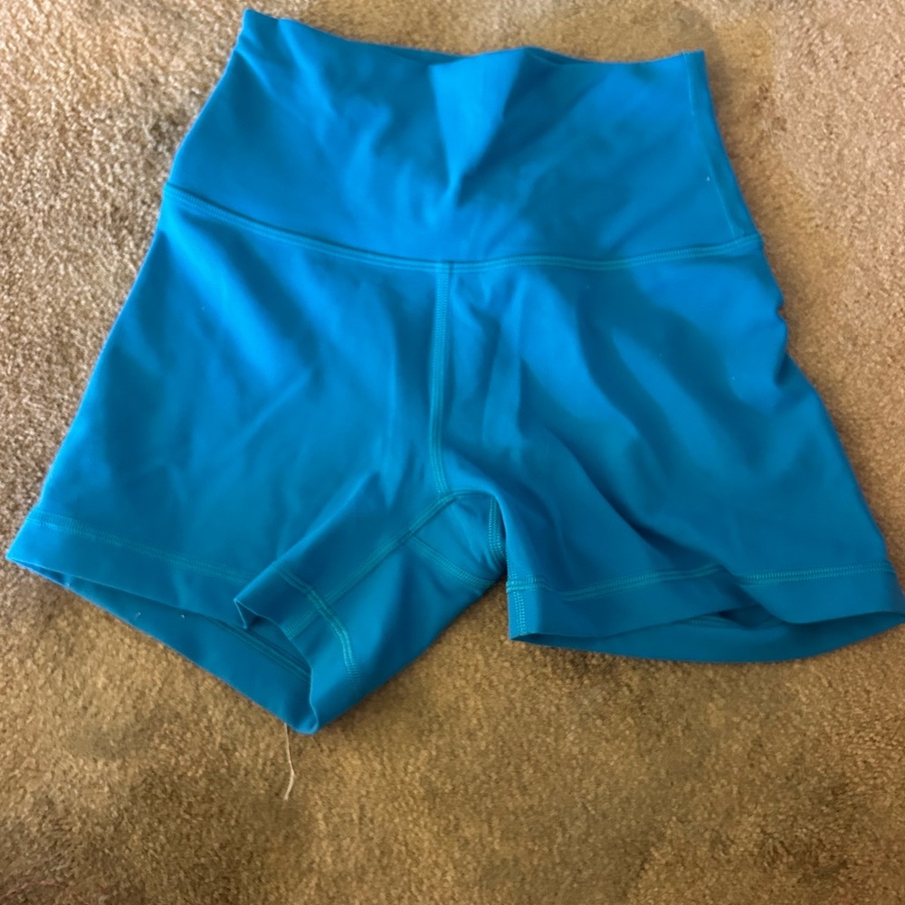 lululemon athletica Vibrant Blue Bike Shorts